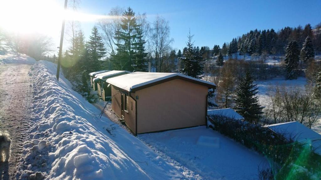 Ruhiges Ferienhaus Mit Sauna: Hellaberg III Лангенбах Экстерьер фото